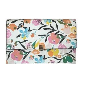 A New Day Floral Cream Clutch